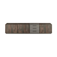 LOWBOARD  in 240/50/45 cm  - Eichefarben/Anthrazit, Design, Holzwerkstoff/Metall (240/50/45cm) - MID.YOU