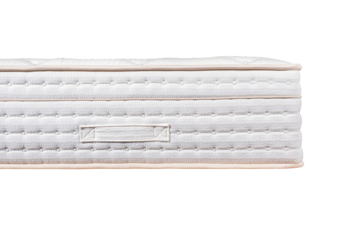 TASCHENFEDERKERNMATRATZE 90/200 cm Höhe ca. 32 cm  - Weiß, Basics, Textil (90/200cm) - Livetastic