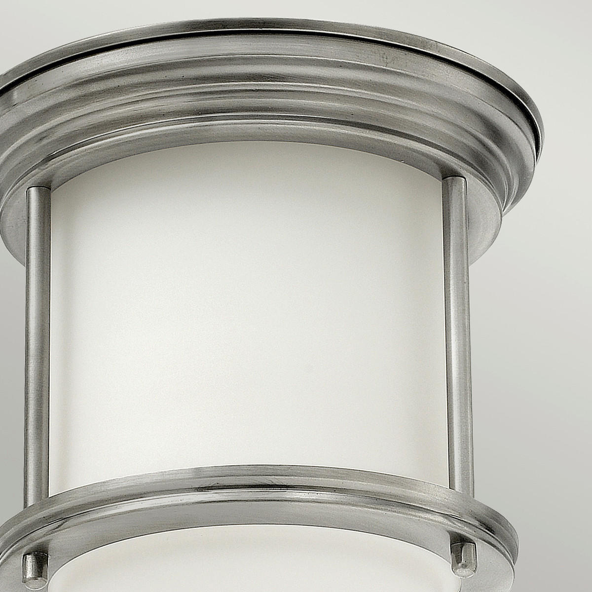 DECKENLEUCHTE  19.6/18.5 cm    - Nickelfarben, Konventionell, Glas/Metall (19.6/18.5cm) - Elstead Lighting