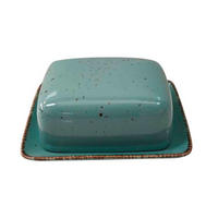 BUTTERDOSE Keramik  - Türkis, Lifestyle, Keramik (17/13/6cm) - Landscape