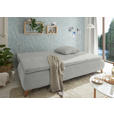 SCHLAFSOFA Webstoff Hellgrau  - Eichefarben/Hellgrau, Design, Kunststoff/Textil (202/94/104cm) - Carryhome