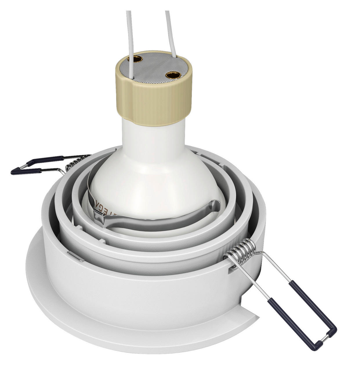LED-EINBAUSPOT - Weiss, Trend, Metall (9,2/4/9,2cm) - MAYTONI
