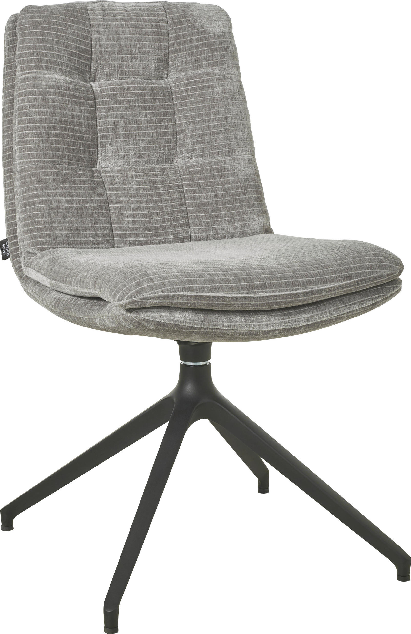 STUHL - Schwarz/Grau, Design, Textil/Metall (49/90/68cm) - Johann Jakob
