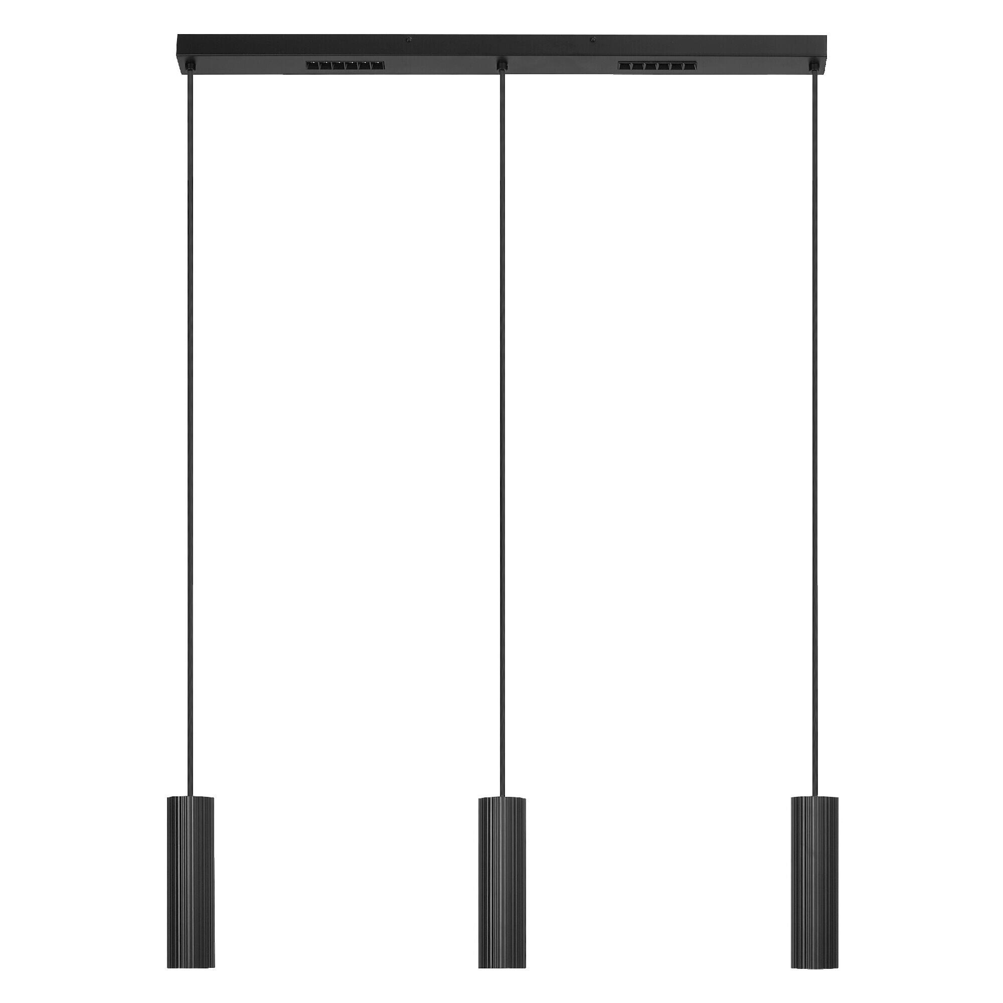 PENDELLEUCHTE 82,5/5,6/124 cm  - Schwarz, KONVENTIONELL, Metall (82,5/5,6/124cm) - Ledvance