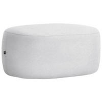 HOCKER in Textil Hellgrau  - Hellgrau/Schwarz, MODERN, Kunststoff/Textil (88/43/66cm) - Hom`in