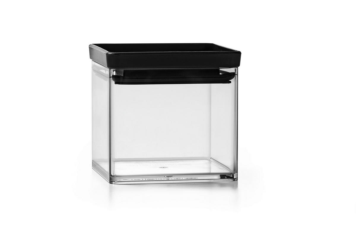 VORRATSDOSENSET 5-teilig  - Klar/Schwarz, Basics, Kunststoff - Homeware Profession.