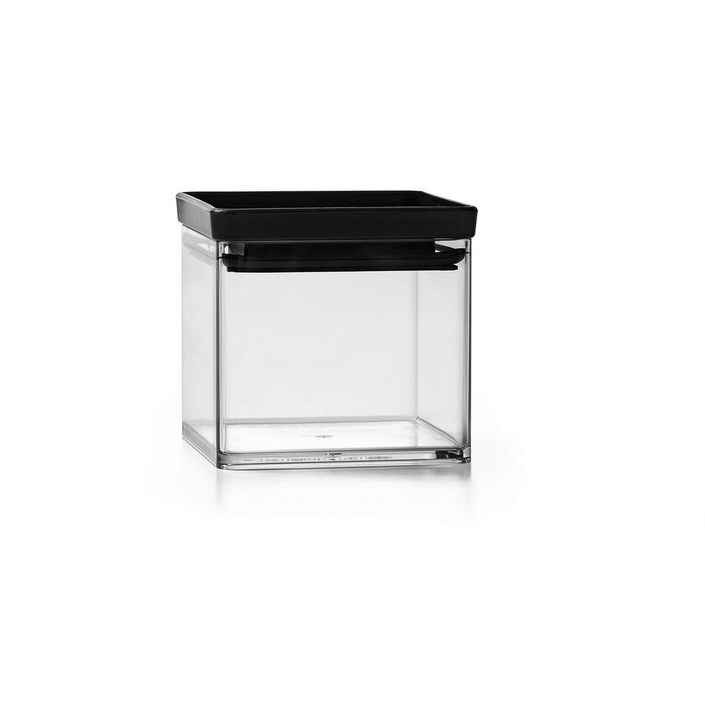 Thumbnail - Homeware Profession. Vorratsdosenset, Schwarz, Kunststoff, 5-teilig, 0.7 L, Lfgb, lebensmittelecht, stapelbar, Küchenzub...