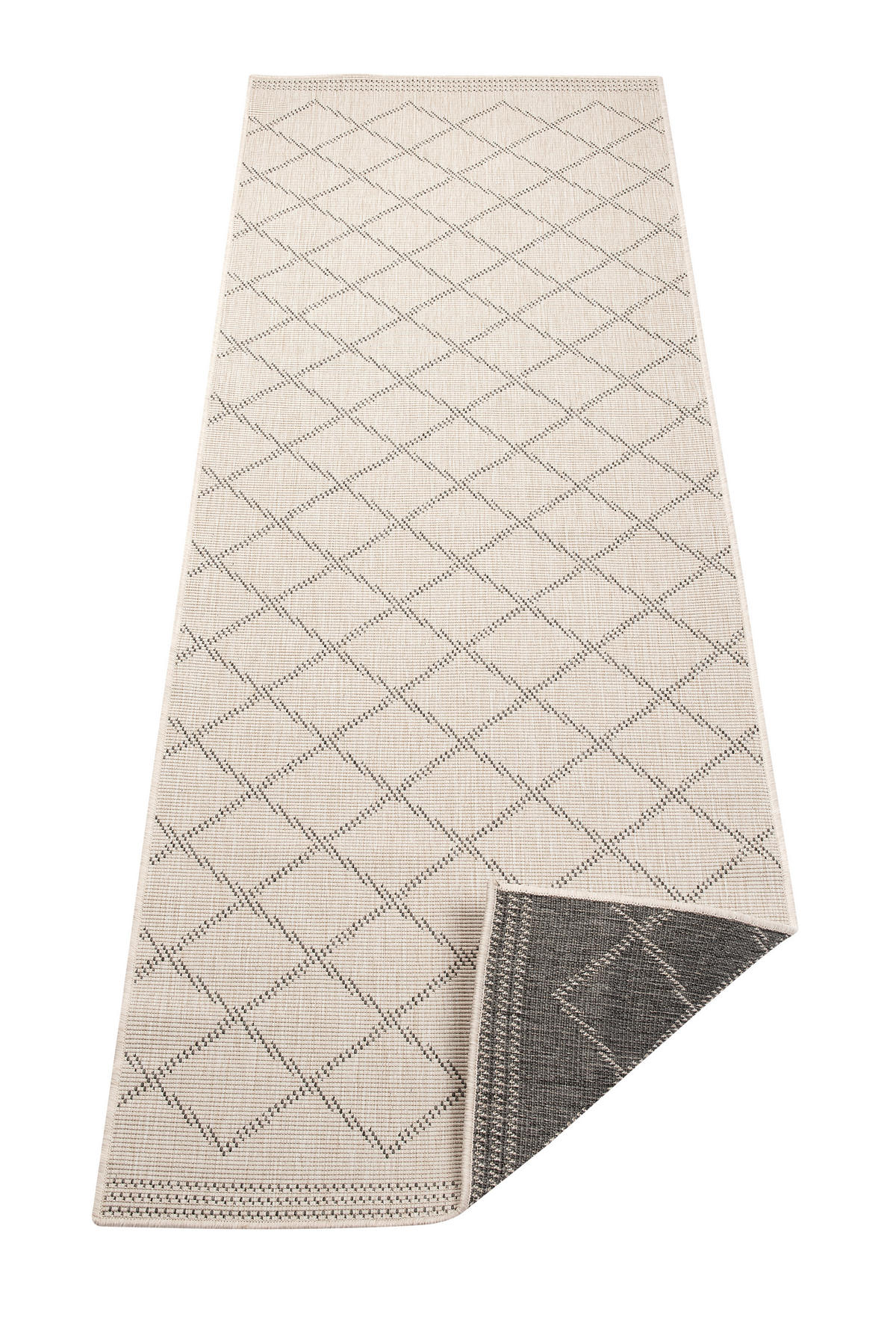 LÄUFER 80/250 cm Twin Supreme  - Creme/Grau, Design, Kunststoff (80/250cm)