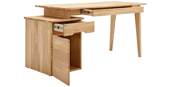 SCHREIBTISCH 156,7/65/74,2 cm  in Eichefarben  - Eichefarben, MODERN, Holz (156,7/65/74,2cm) - Linea Natura