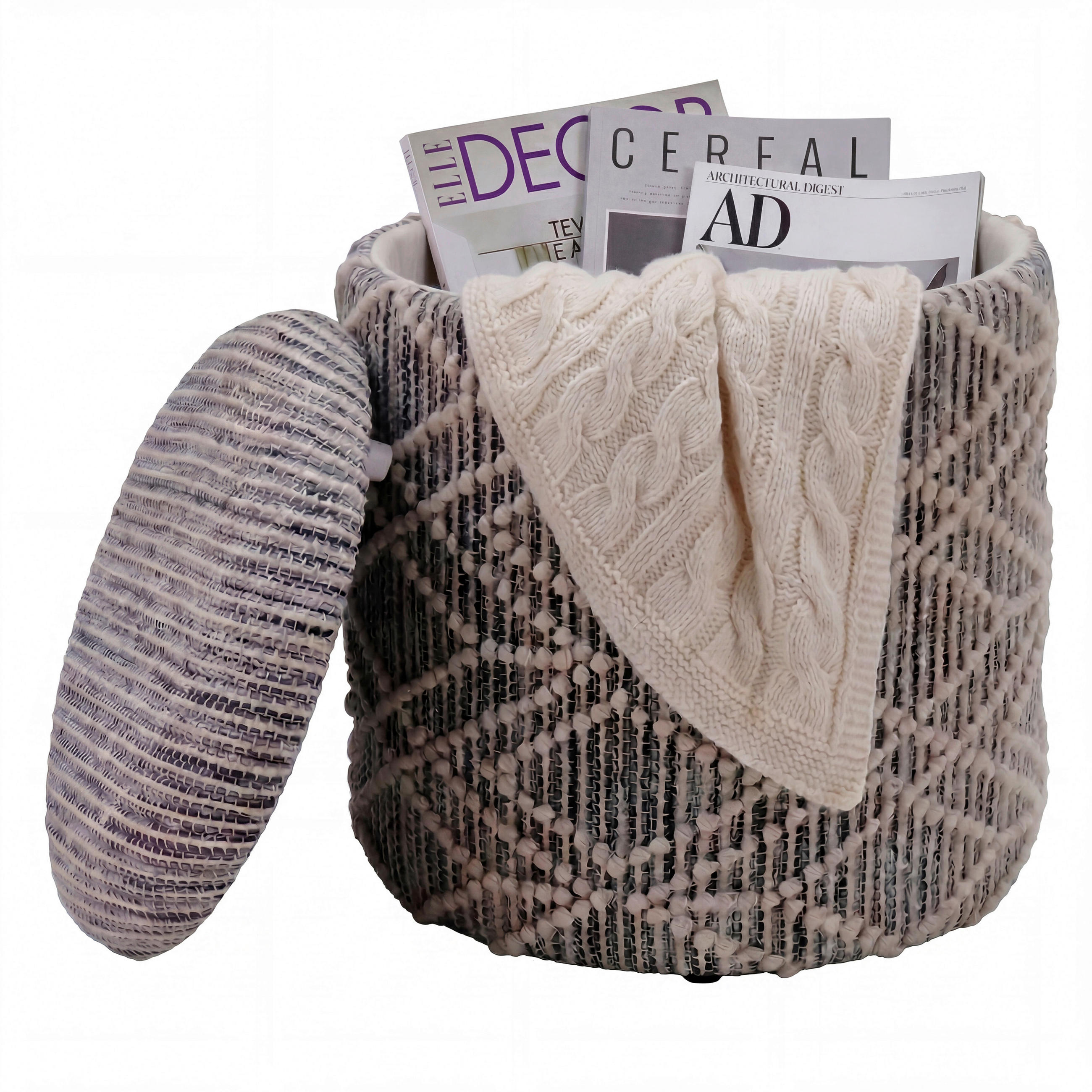 Livetastic TABURET, textil, 40/45/40 cm