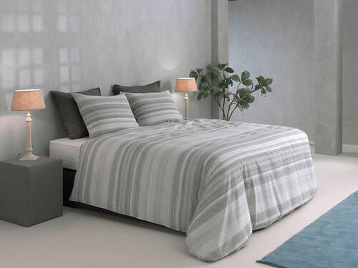 BETTWÄSCHE Fall Flanell 135/200 cm  - Grau, Design, Textil (135/200cm) - Novel