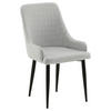 STOLSET 2 styck stål textilväv  - vit, Design, metall/textil (49/86/58cm) - Livetastic