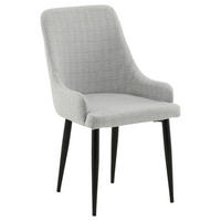 STOLSET 2 styck stål textilväv  - vit, Design, metall/textil (49/86/58cm) - Livetastic