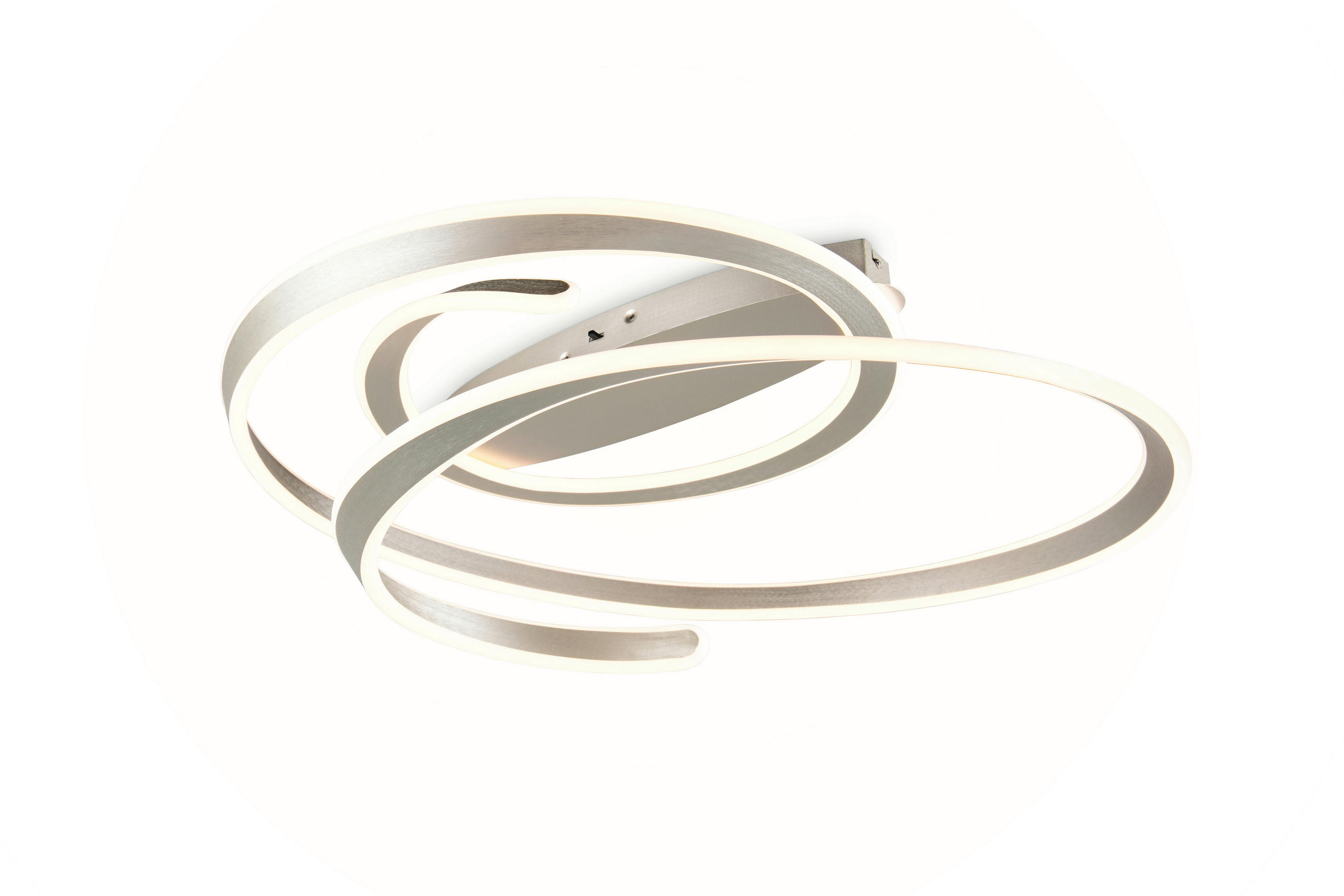LED-DECKENLEUCHTE Arlington  - Nickelfarben, Design, Metall (80/22/60cm)