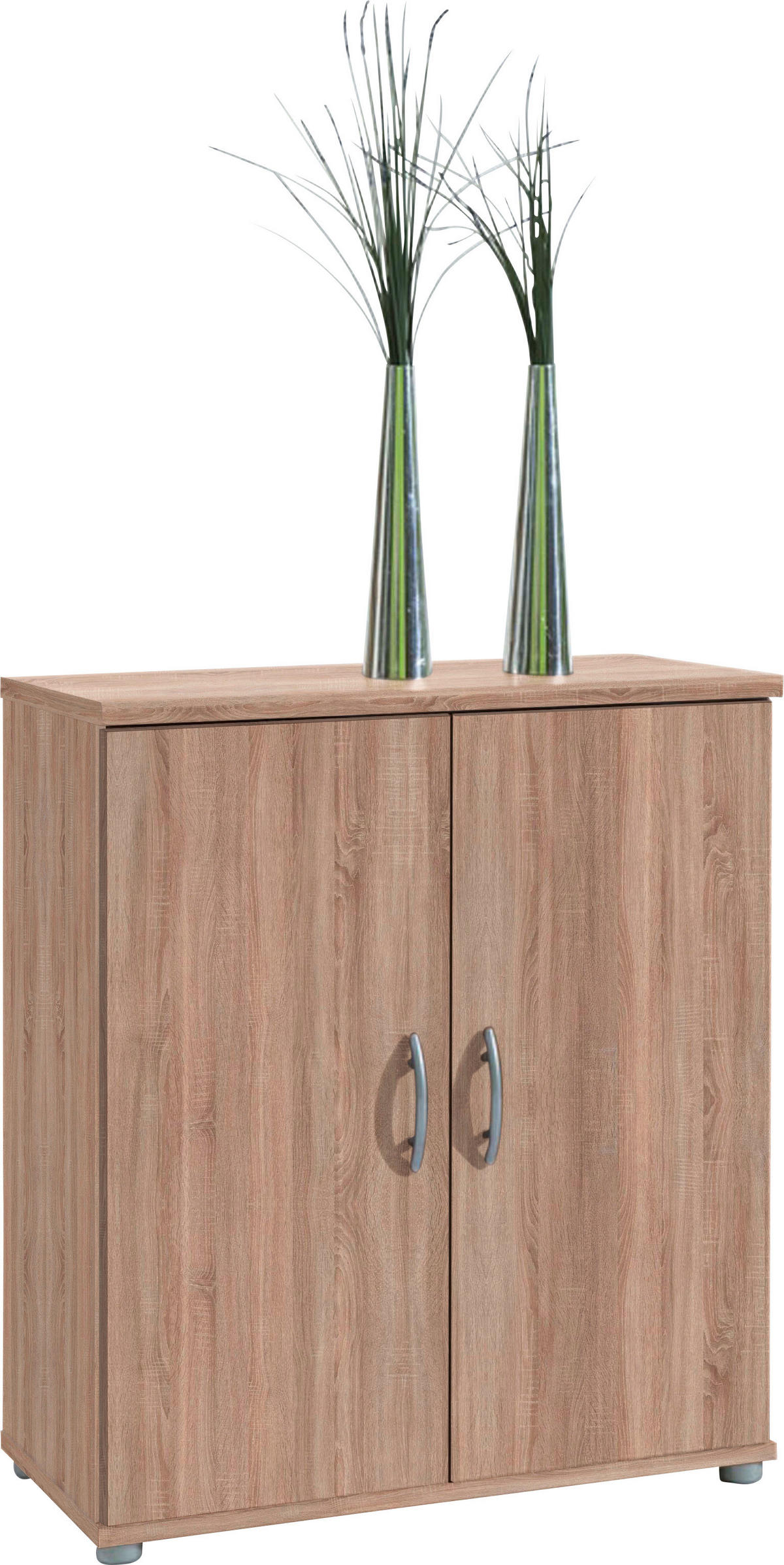 KOMODA   60,0/70/30 cm   hrast Sonoma  - srebrne boje/boje hrasta, Design, drvni materijal/plastika (60,0/70/30cm) - Boxxx