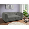 2-SITZER-SOFA Mikrofaser Graubraun  - Graubraun/Schwarz, Design, Kunststoff/Textil (184/72/95cm) - Livetastic