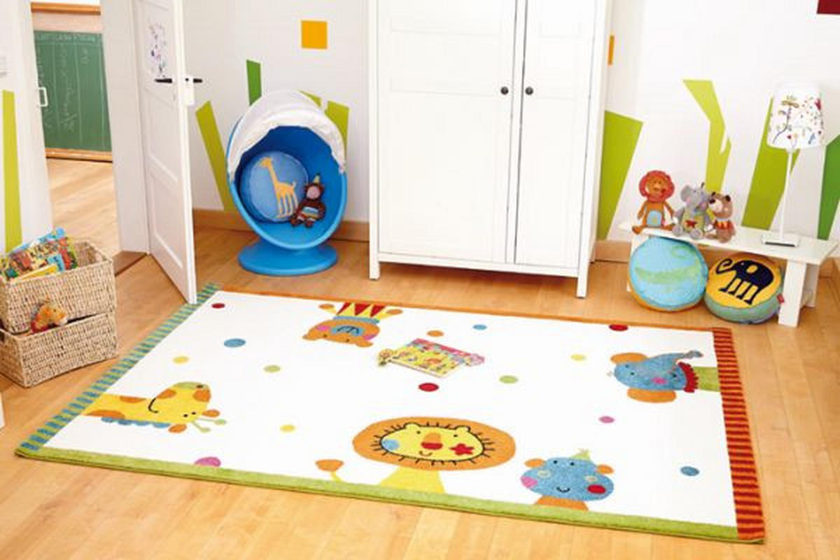 KINDERTEPPICH 120/170 cm Animal Festival  - Multicolor/Weiß, Trend, Textil (120/170cm) - Sigikid