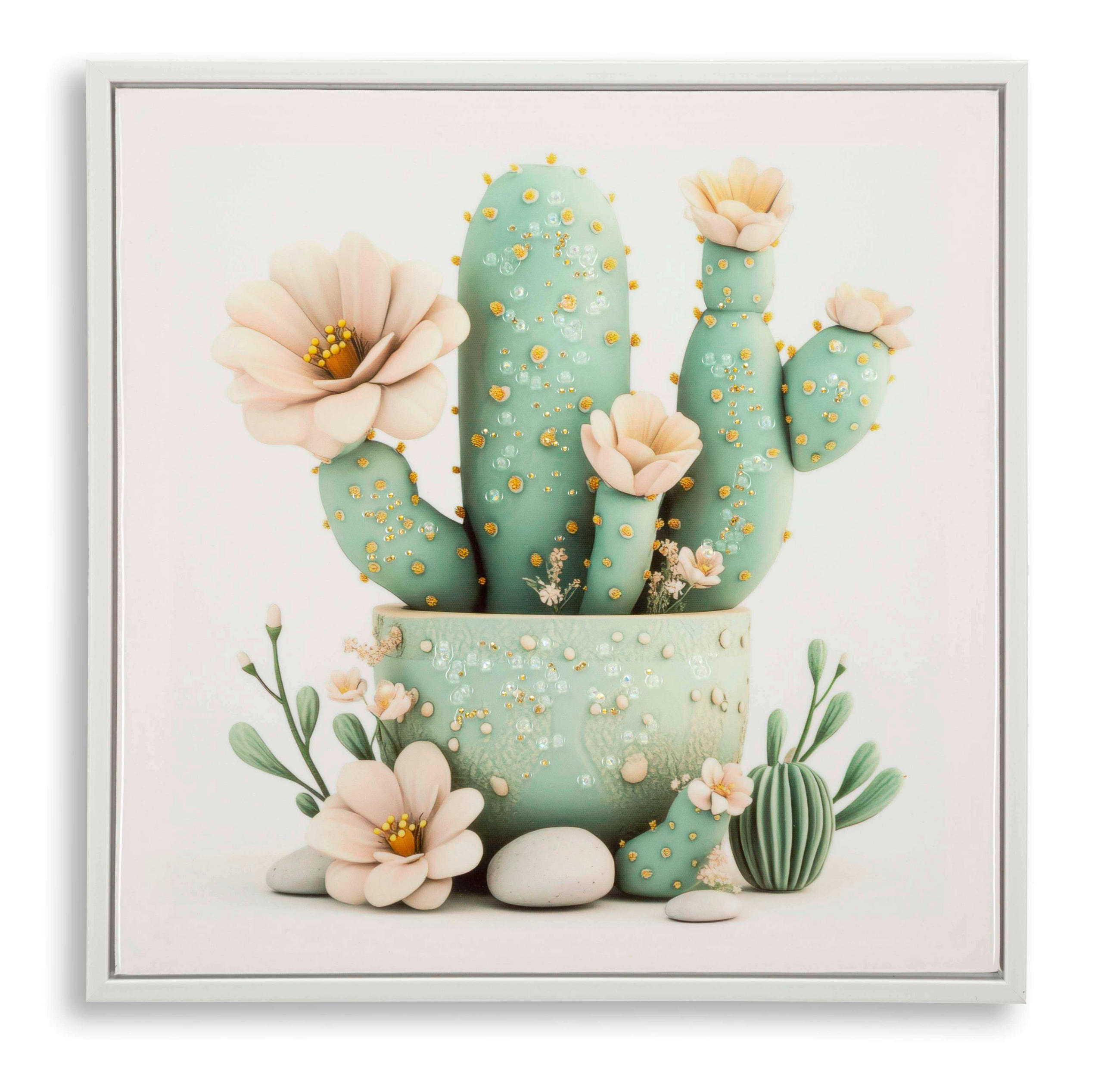 LEINWANDBILD Blumen  - Weiß, Basics, Holz/Kunststoff (40/40/2.8cm)