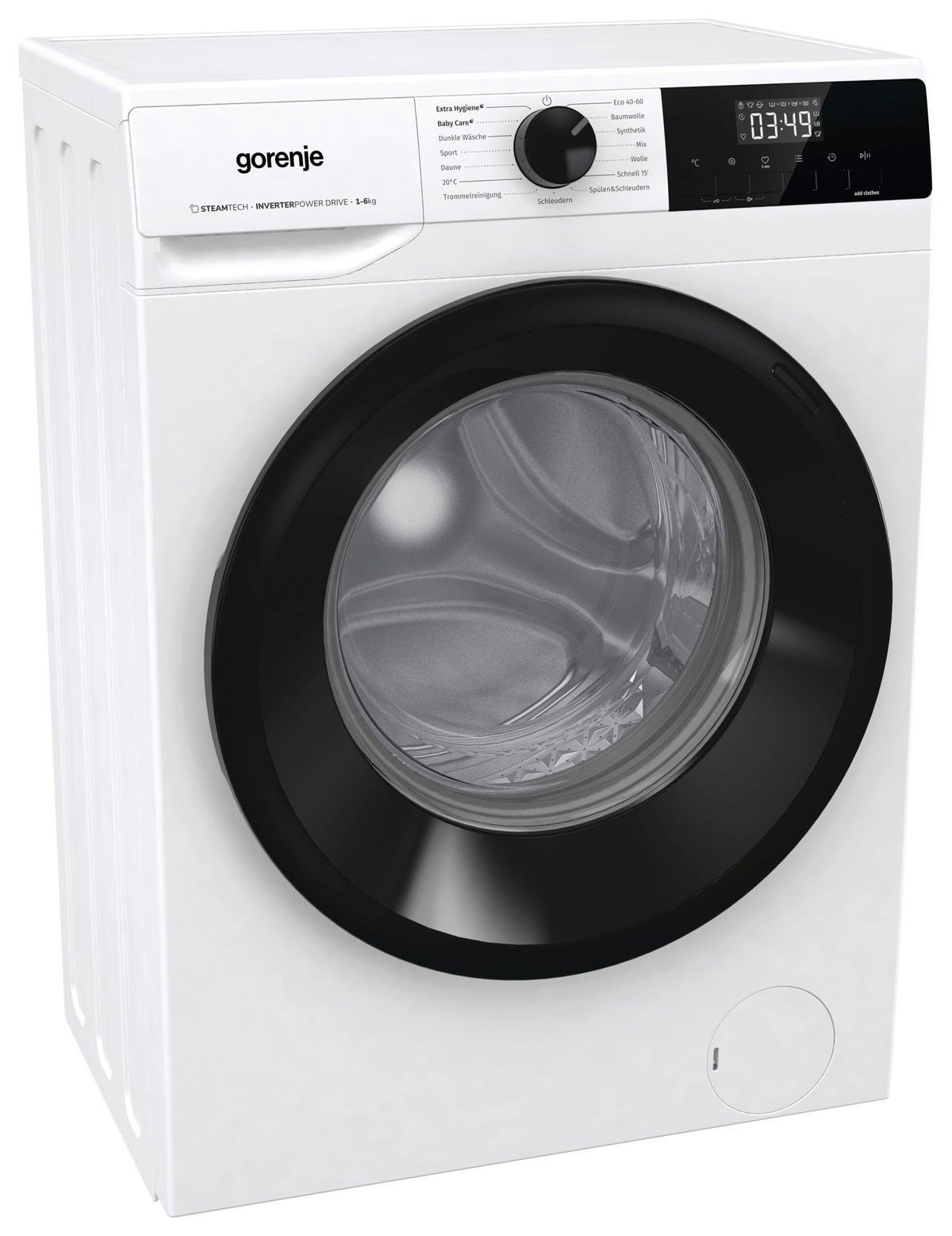 WASCHMASCHINE WNHPI64SAPS   - Schwarz/Weiß, Basics, Glas/Kunststoff (59,5/84,5/43,5cm) - Gorenje