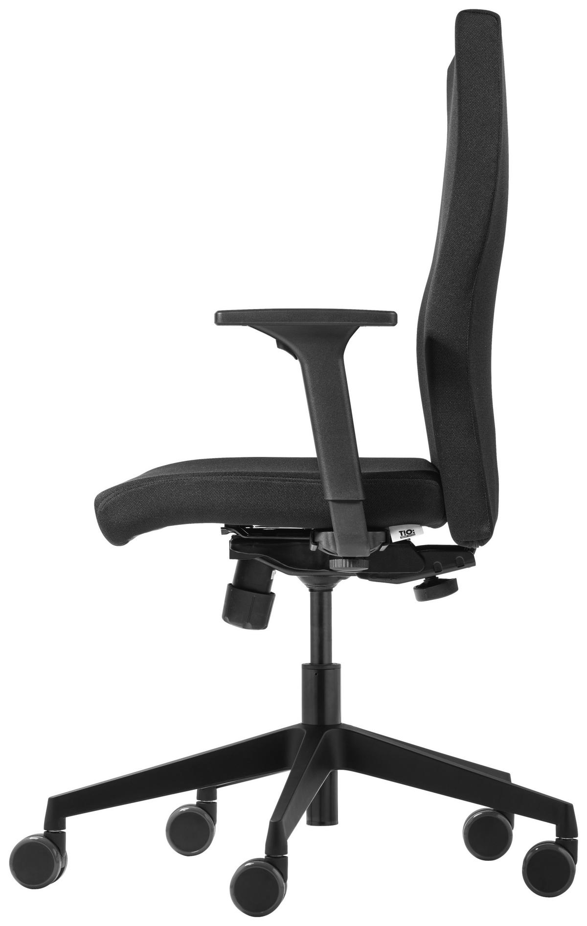 DREHSTUHL Flachgewebe Graphitfarben, Schwarz  - Graphitfarben/Schwarz, Basics, Kunststoff/Textil (69/118/69cm) - Dauphin
