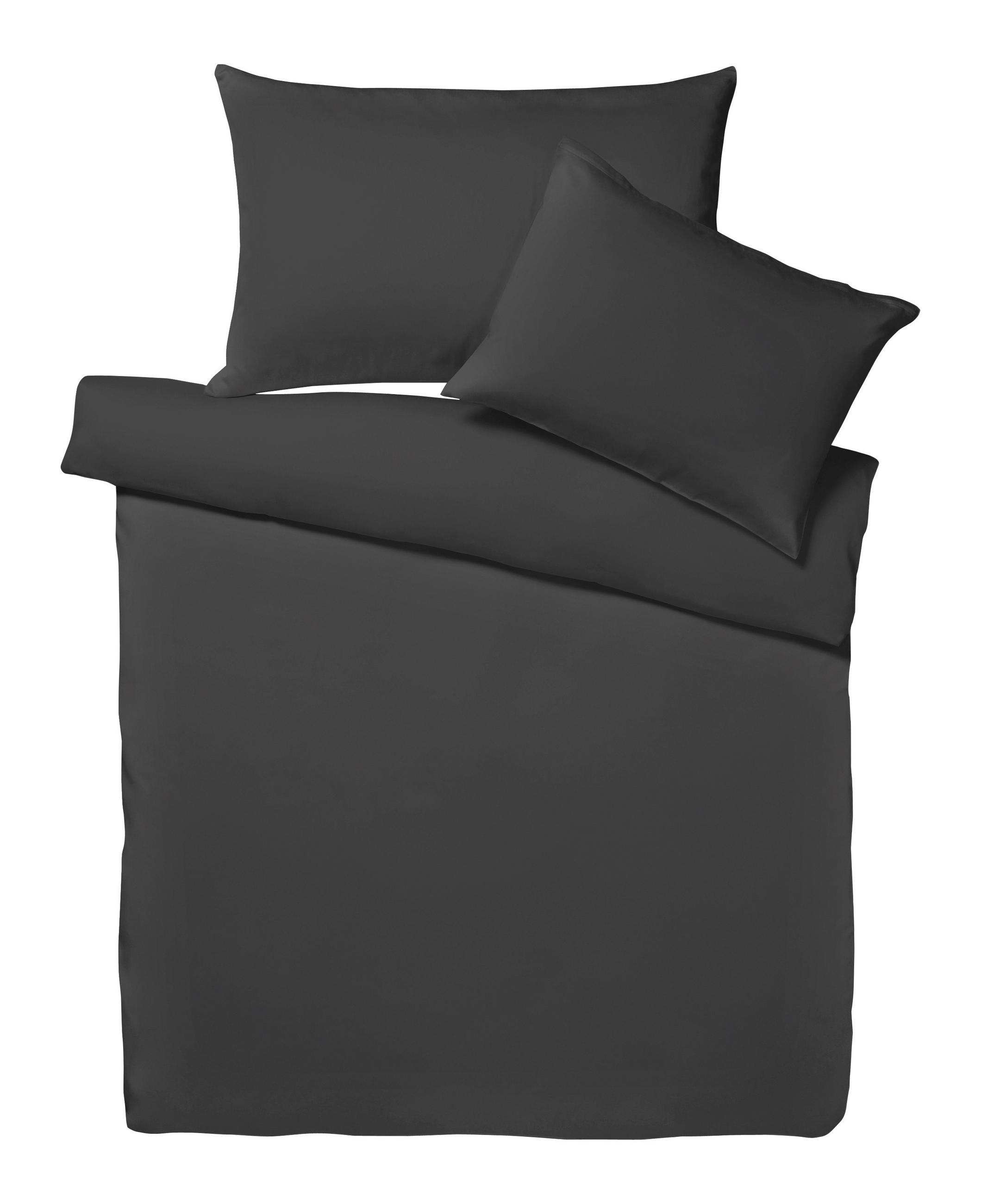 KOPFKISSENBEZUG Uno 65/100 cm  - Anthrazit, Basics, Textil (65/100cm) - Dieter Knoll