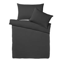 KOPFKISSENBEZUG Uno 65/100 cm  - Anthrazit, Basics, Textil (65/100cm) - Dieter Knoll