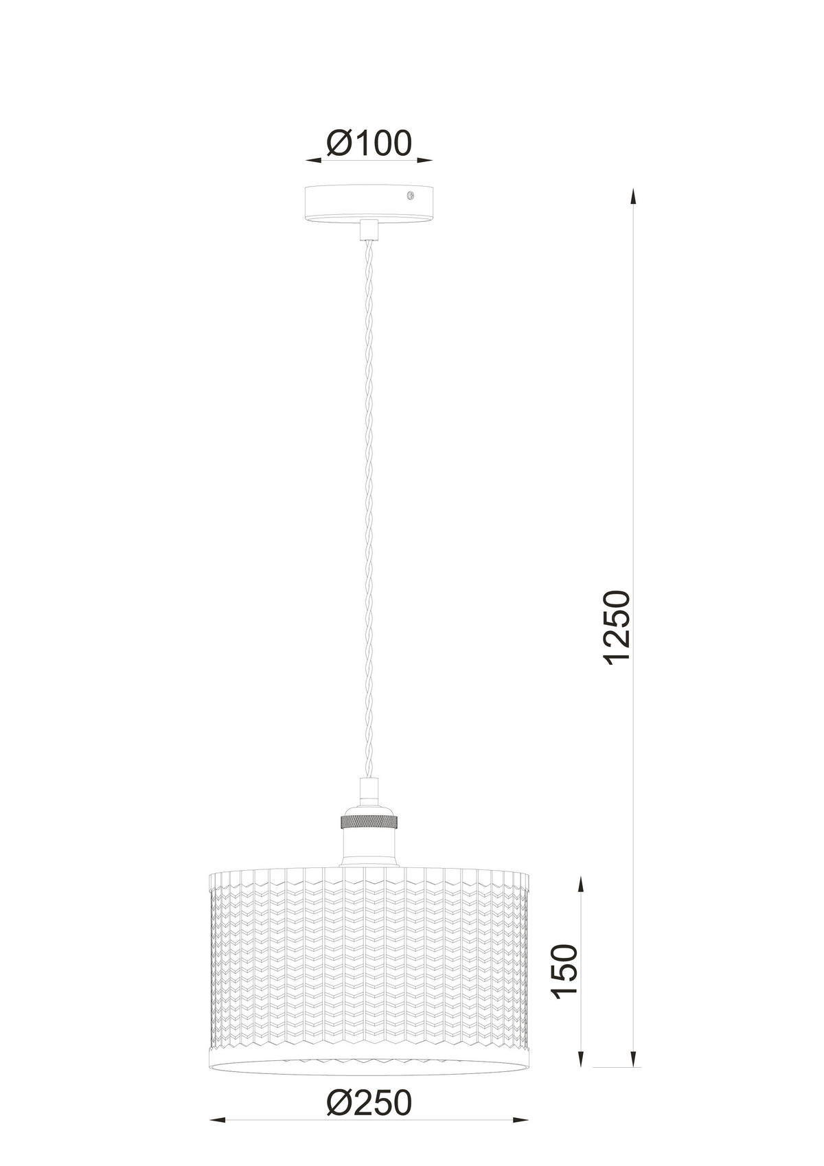 HÄNGELEUCHTE 25/125 cm  - Klar, Trend, Glas/Metall (25/125cm) - Novel