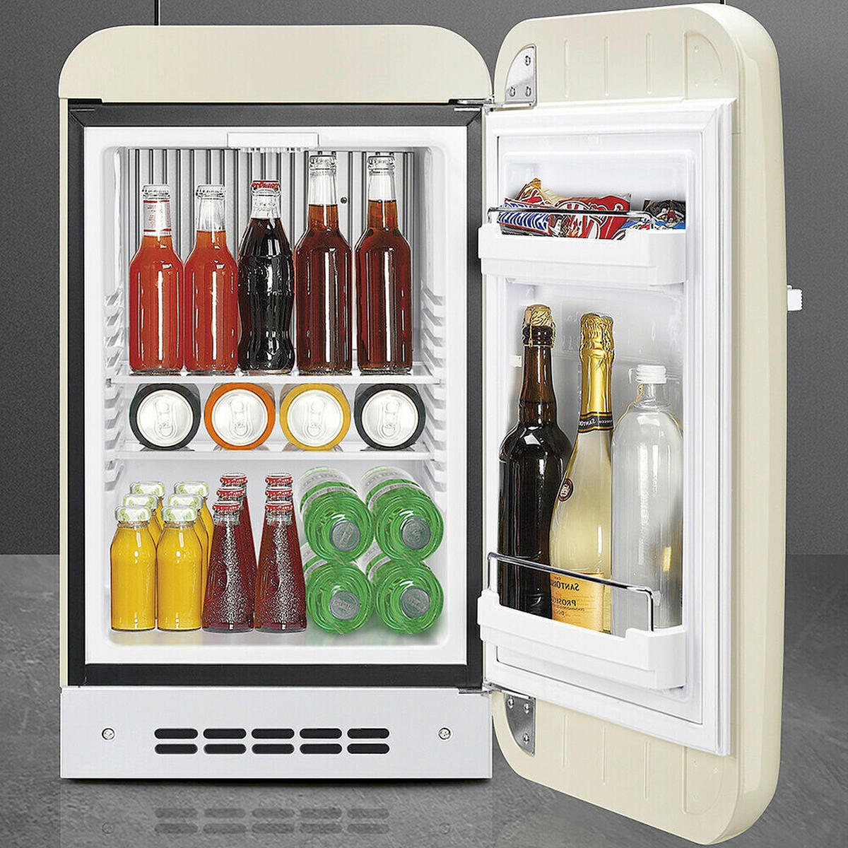 MINIKÜHLSCHRANK - Creme, Trend, Metall (40.4/72.5/57cm) - SMEG