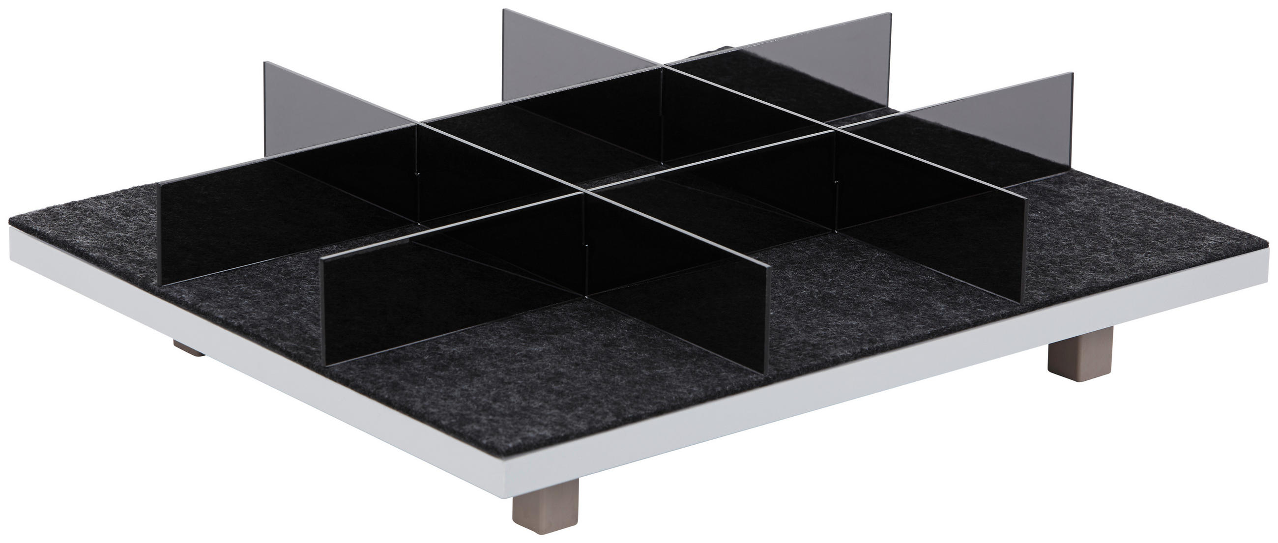 SCHUBLADENEINTEILUNG - Anthrazit, Kunststoff (34/5/43cm) - Hom`in