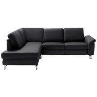 ECKSOFA in Echtleder Dunkelgrau, Fango  - Chromfarben/Fango, Design, Leder/Metall (200/271cm) - Pure Home Lifestyle