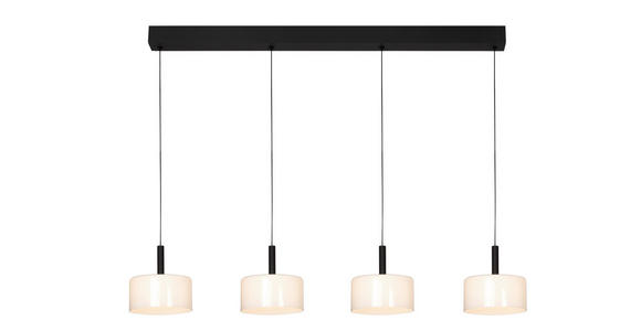 LED-HÄNGELEUCHTE Philadelphia 134/20/160 cm   - Weiß, Design, Glas/Metall (134/20/160cm) - Dieter Knoll