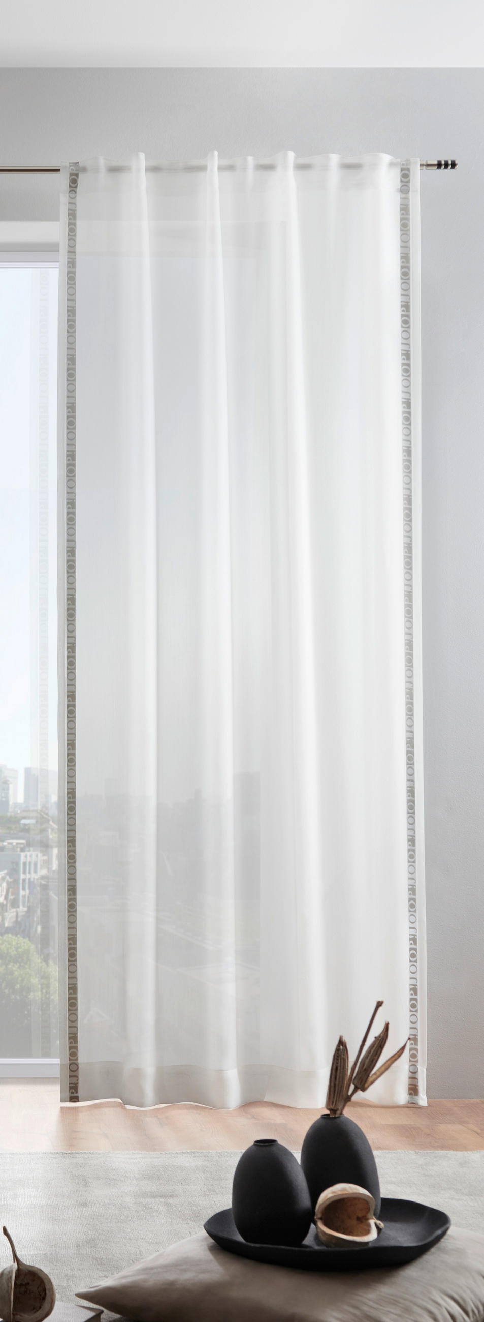 FERTIGVORHANG blickdicht  - Weiß, Design, Textil (130/250cm) - Joop!