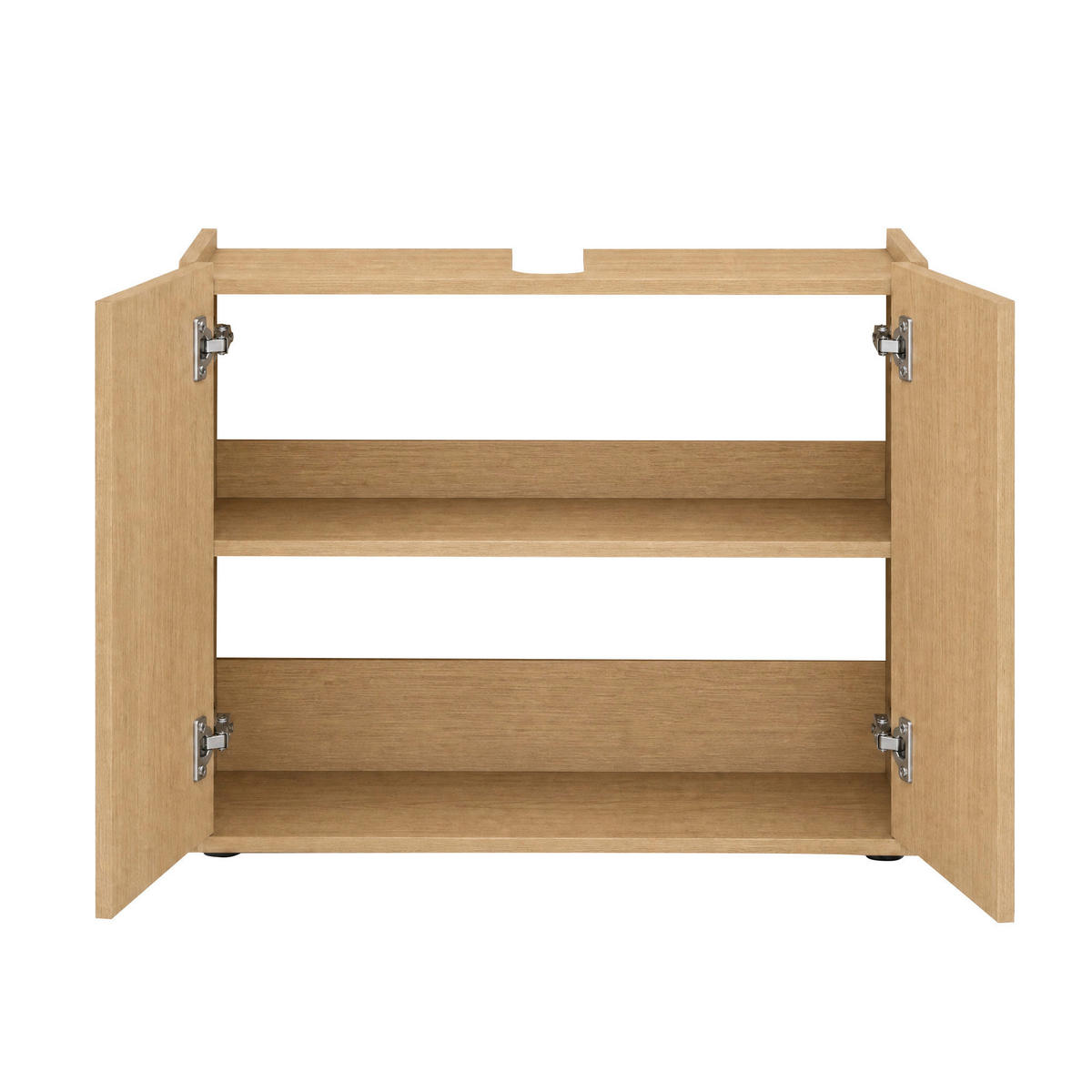 WASCHBECKENUNTERSCHRANK 80/62/35 cm  - Eichefarben/Schwarz, Trend, Holzwerkstoff/Kunststoff (80/62/35cm) - MID.YOU