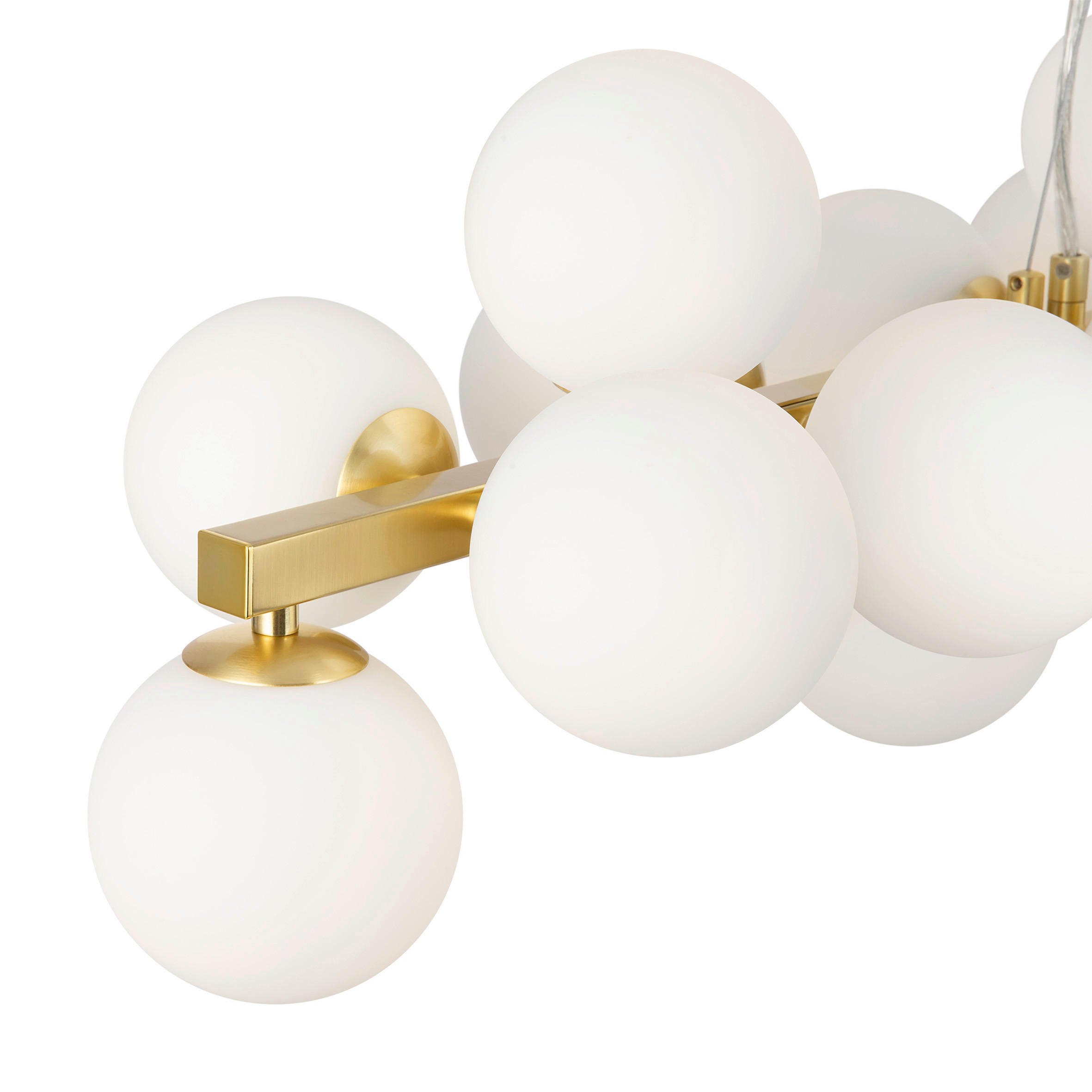 PENDELLEUCHTE 23,8/22,8/123,5 cm - Messingfarben, Trend, Glas/Metall (23,8/22,8/123,5cm) - MAYTONI