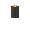 LEUCHTENSCHIRM - Goldfarben/Schwarz, Basics, Textil (8,5/11cm) - Fischer & Honsel