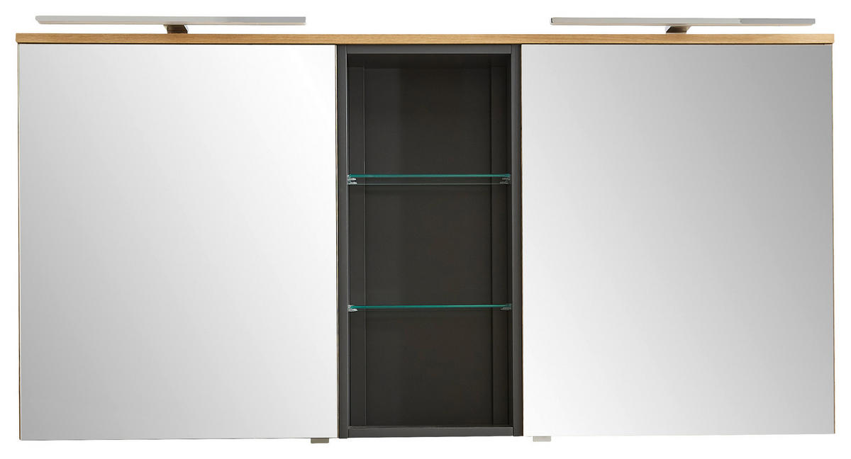 SPIEGELSCHRANK 155/75/18,8 cm  - Alteiche, KONVENTIONELL, Glas/Holz (155/75/18,8cm) - Dieter Knoll