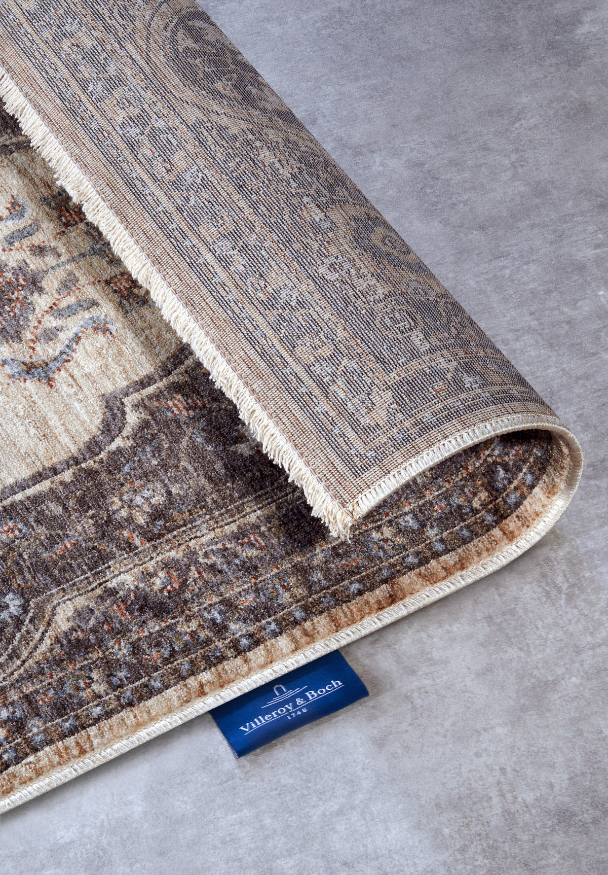 LÄUFER 80/190 cm Kollektion 1871  - Graublau/Multicolor, Design, Kunststoff (80/190cm) - Villeroy & Boch