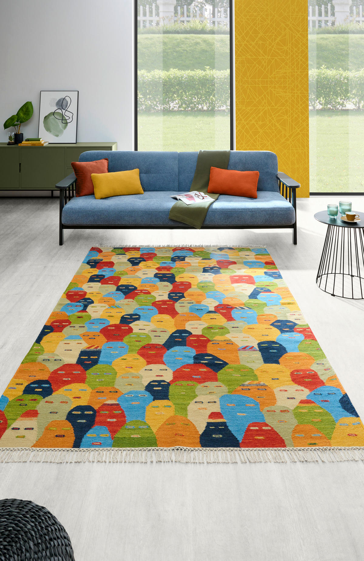 ORIENTTEPPICH 70/140 cm Happy Faces Multicolor  - Multicolor, LIFESTYLE, Textil (70/140cm) - Cazaris
