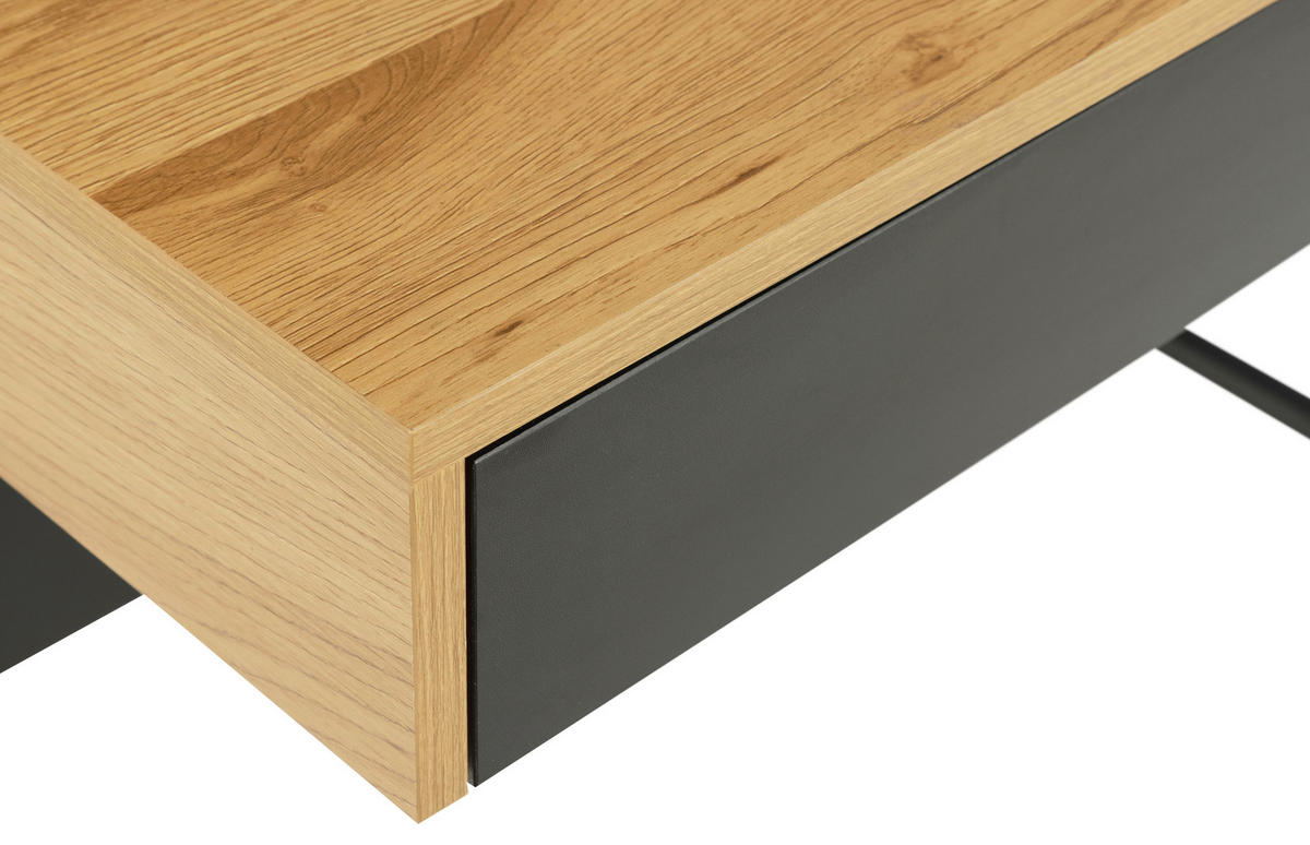SEKRETÄR 50/100/88 cm  - Wildeiche/Schwarz, Trend, Holzwerkstoff/Metall (50/100/88cm) - MID.YOU