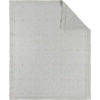 HEBKÁ DEKA, 80/100 cm - šedá/růžová, Basics, textil (80/100cm) - Patinio