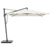 AMPELSCHIRM 400x300 cm Weiß  - Anthrazit/Weiß, Basics, Textil/Metall (400/300cm) - Glatz