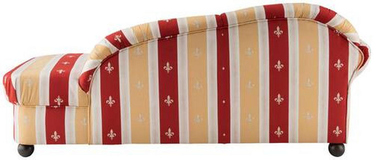 OTTOMANE in Mikrofaser Rot  - Wengefarben/Rot, Konventionell, Holz/Textil (86/84/190cm) - Livetastic