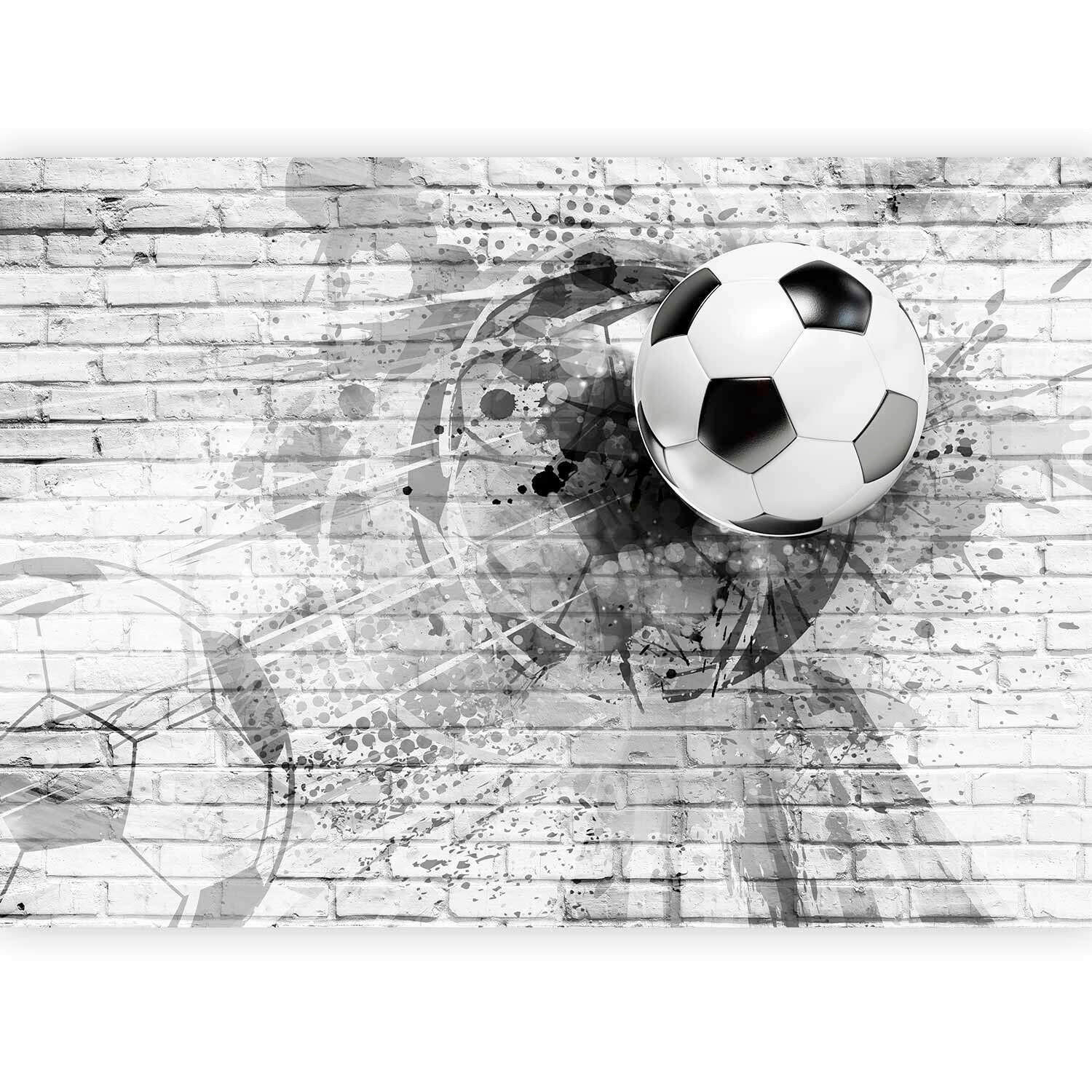 FOTOTAPETE  - Hellgrau/Schwarz, LIFESTYLE, Textil (300/210cm) - artgeist