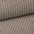 ECKSOFA Taupe Cord  - Taupe/Schwarz, KONVENTIONELL, Holz/Textil (202/298cm) - Carryhome