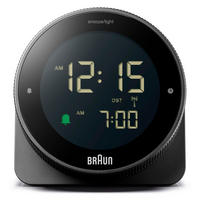 WECKER Funkwecker Digital Schwarz 8/7,8/5 cm  - Schwarz, Basics, Kunststoff (8/7,8/5cm) - Braun