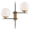 WANDLEUCHTE - Weiss/Goldfarben, Trend, Glas/Metall (17,5/42/44cm) - MAYTONI