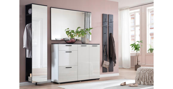 GARDEROBE 5-teilig in 250/200/38 cm - Anthrazit/Weiß, KONVENTIONELL, Holzwerkstoff (250/200/38cm) - Moderano