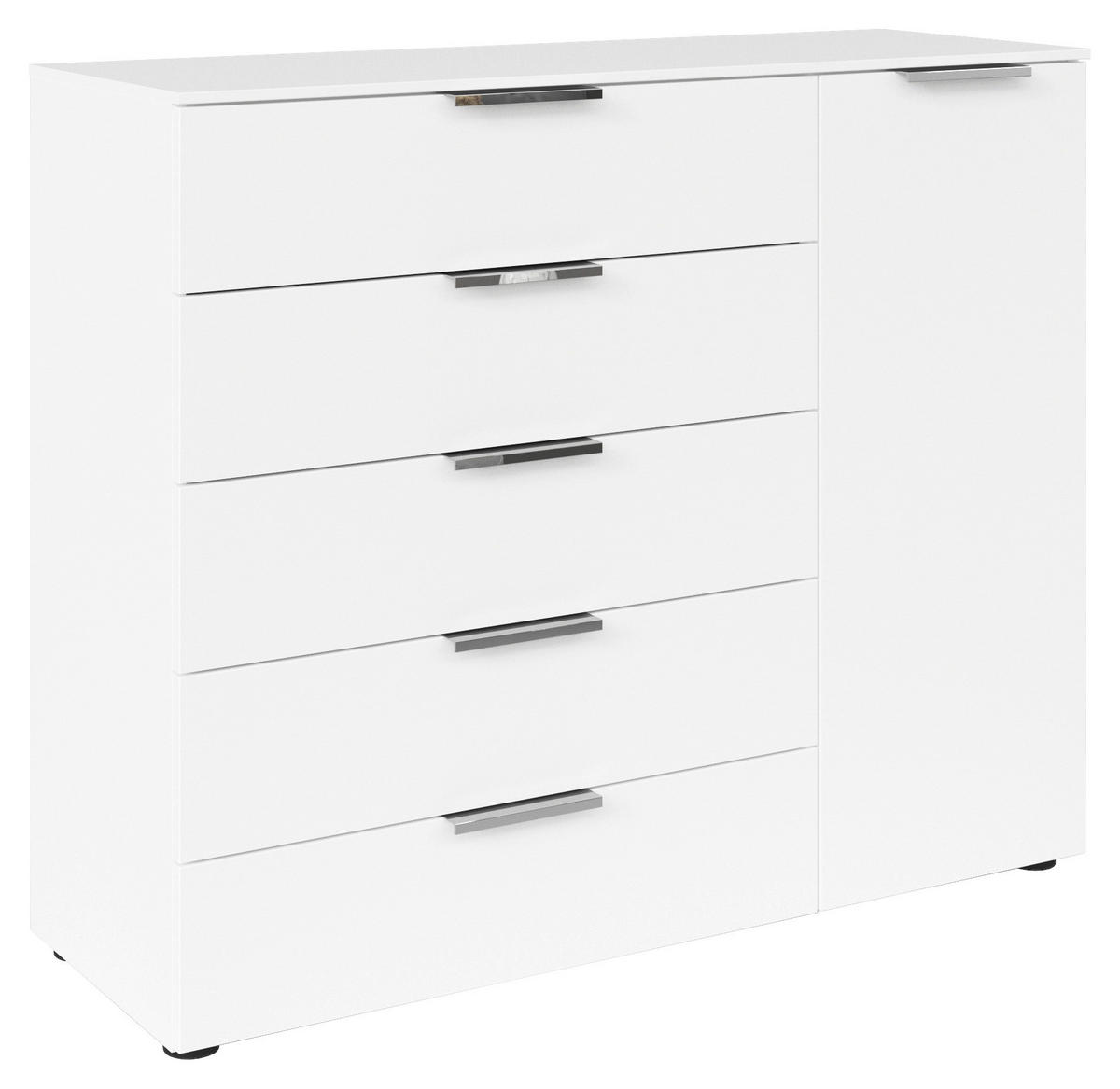 KOMMODE  in 120/100/42 cm  - Chromfarben/Schwarz, MODERN, Holzwerkstoff/Kunststoff (120/100/42cm) - Rauch Möbel