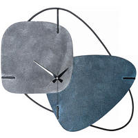 WANDUHR Blau, Grau 42,5/65,5/9 cm  - Blau/Grau, LIFESTYLE, Metall (42,5/65,5/9cm)