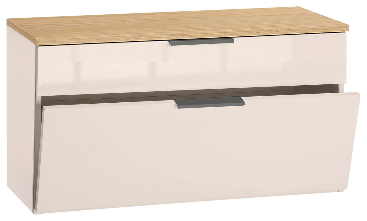 KLUPA ZA PREDSOBLJE  boje hrasta, kašmir  drvni materijal  - kašmir/boje hrasta, Design, drvni materijal/metal (83,1/53,7/35,3cm) - Carryhome